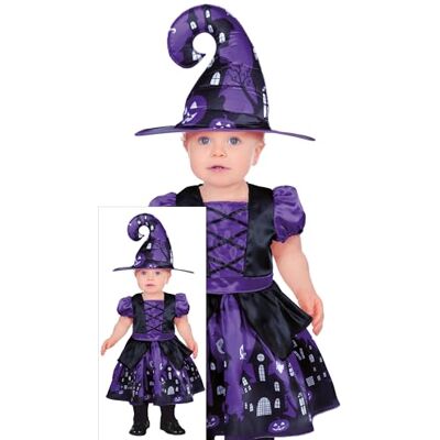 Fiestas Guirca - Strega Viola Bambino 2-3 Anni - Costume - Publicité Fiestas Guirca - Strega Viola Bambino 2-3 Anni - Costume - Publicité