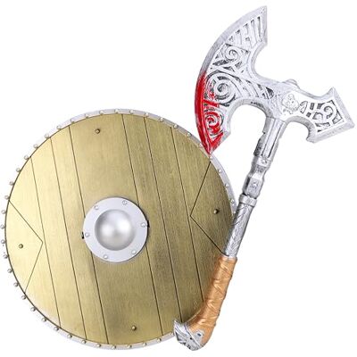Toyland ® Ensemble de Jeu Hache et Bouclier Habillage Viking Jeu de Simulation - Publicité Toyland ® Ensemble de Jeu Hache et Bouclier Habillage Viking Jeu de Simulation - Publicité