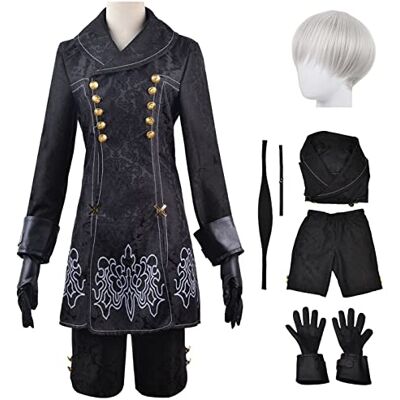 AYIMEIS Automata 9S Cosplay Costume Complete Set avec Perruque Déguisement de Nier 9S Costume Yorha No.9 Type S Uniforme Gothique Noire Noël Halloween Carnaval Fête Cosplay Adulte XS-3XL - Publicité AYIMEIS Automata 9S Cosplay Costume Complete Set avec Perruque Déguisement de Nier 9S Costume Yorha No.9 Type S Uniforme Gothique Noire Noël Halloween Carnaval Fête Cosplay Adulte XS-3XL - Publicité