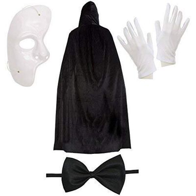 Robelli fantôme de l'opéra Déguisement Halloween Ensemble - Publicité Robelli fantôme de l'opéra Déguisement Halloween Ensemble - Publicité
