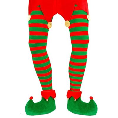 Collants ELF pour homme de Widmann - Boucles rouges et vertes - Collants - Publicité Collants ELF pour homme de Widmann - Boucles rouges et vertes - Collants - Publicité