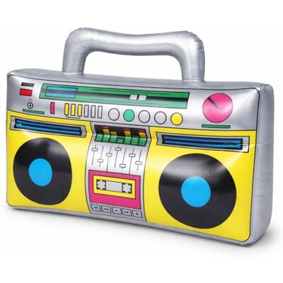 The Glowhouse Radio gonflable Boom Box Blow Up Toy Nouveauté Robe Blague Fête Halloween - Publicité The Glowhouse Radio gonflable Boom Box Blow Up Toy Nouveauté Robe Blague Fête Halloween - Publicité