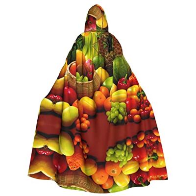 FADUNI Cape à capuche unisexe à fleurs colorées pour adultes - Publicité FADUNI Cape à capuche unisexe à fleurs colorées pour adultes - Publicité