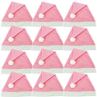 Ciffre 12 pièces dans un ensemble Chapeau de Noël Bonnet de Noel Bonnet d'hiver Chapeaux Père Noël Santa Rosa Rose - Publicité Ciffre 12 pièces dans un ensemble Chapeau de Noël Bonnet de Noel Bonnet d'hiver Chapeaux Père Noël Santa Rosa Rose - Publicité