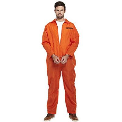 HENBRANDT Costume de prisonnier menottes incluses orange - Publicité HENBRANDT Costume de prisonnier menottes incluses orange - Publicité