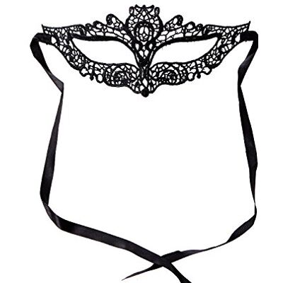 Dress Me Up Halloween carnaval masque mi-visage yeux Venise vampire gothique victorien noir dentelle AE009A - Publicité Dress Me Up Halloween carnaval masque mi-visage yeux Venise vampire gothique victorien noir dentelle AE009A - Publicité