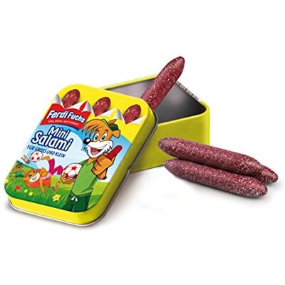 Erzi - Ferdi Fuchs Mini salamis dans Une boîte métallique, 15151, Multicolore, Taille Unique - Publicité Erzi - Ferdi Fuchs Mini salamis dans Une boîte métallique, 15151, Multicolore, Taille Unique - Publicité
