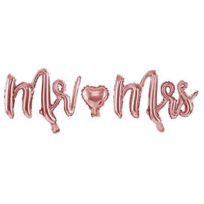 PartyDeco Generique Ballon Aluminium Lettres Mr et Mrs Rose Gold 69 x 125 cm - Publicité PartyDeco Generique Ballon Aluminium Lettres Mr et Mrs Rose Gold 69 x 125 cm - Publicité