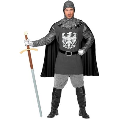 Widmann - Aquila Grigia Knight - Gris - Cape - Costume - Publicité Widmann - Aquila Grigia Knight - Gris - Cape - Costume - Publicité