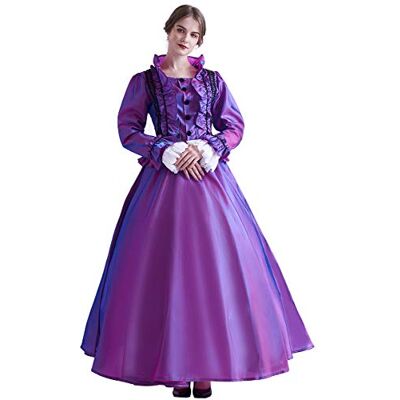 GRACEART Femmes Victorienne Robe avec Jupon Medieval Carnaval Vêtements - Publicité GRACEART Femmes Victorienne Robe avec Jupon Medieval Carnaval Vêtements - Publicité