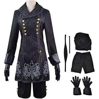 AYIMEIS Automata 9S Cosplay Costume Complete Set avec Perruque Déguisement de Nier 9S Costume Yorha No.9 Type S Uniforme Gothique Noire Noël Halloween Carnaval Fête Cosplay Adulte XS-3XL - Publicité AYIMEIS Automata 9S Cosplay Costume Complete Set avec Perruque Déguisement de Nier 9S Costume Yorha No.9 Type S Uniforme Gothique Noire Noël Halloween Carnaval Fête Cosplay Adulte XS-3XL - Publicité