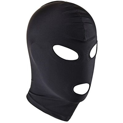 IEFIEL Adultes Unisexe Cagoule En PU Cuir Noir Couverture Sexy Toy Jouet Sexuel avec trous Déguisement Pour Femme Homme Halloween Hood Bondage (Taille Unique, Noir 1) - Publicité IEFIEL Adultes Unisexe Cagoule En PU Cuir Noir Couverture Sexy Toy Jouet Sexuel avec trous Déguisement Pour Femme Homme Halloween Hood Bondage (Taille Unique, Noir 1) - Publicité