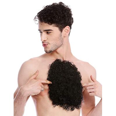 WIG ME UP BB-013-black Poils Torse Toupet années 70 Hommes Halloween Carnaval Noir - Publicité WIG ME UP BB-013-black Poils Torse Toupet années 70 Hommes Halloween Carnaval Noir - Publicité