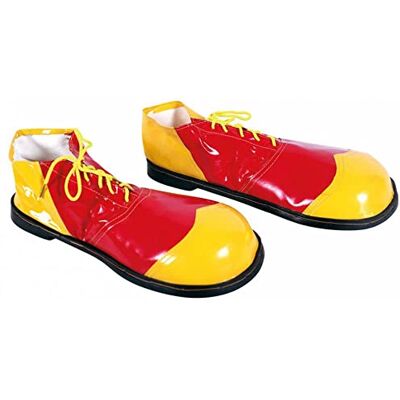 EUROCARNAVALES Chaussures De Clown en Vinyle Rouge et Jaune - Publicité EUROCARNAVALES Chaussures De Clown en Vinyle Rouge et Jaune - Publicité