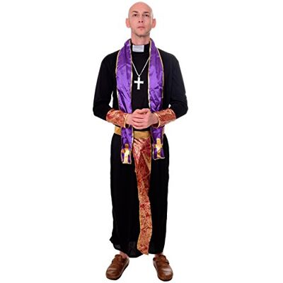 Dress Me Up Costume Homme prêtre Pasteur église abbé exorciste L202 - Publicité Dress Me Up Costume Homme prêtre Pasteur église abbé exorciste L202 - Publicité