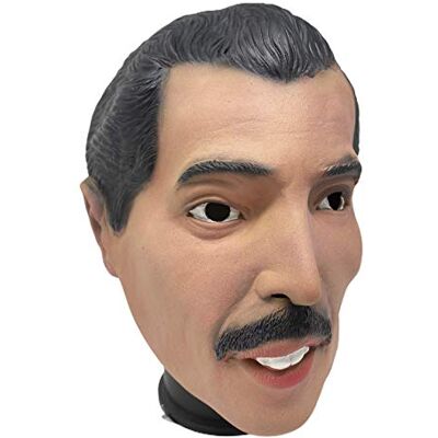 Rubber Johnnies Johnnies Freddie Masque en latex intégral avec inscription « Rock 'n' Roll » Band, Music God, taille unique - Publicité Rubber Johnnies Johnnies Freddie Masque en latex intégral avec inscription « Rock 'n' Roll » Band, Music God, taille unique - Publicité