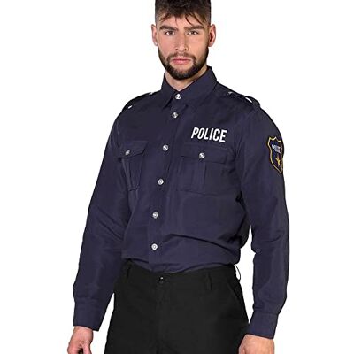 Chemise de police Boland - Manches longues, bleue - Chemise - Publicité Chemise de police Boland - Manches longues, bleue - Chemise - Publicité