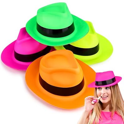 Theglowhouse - Neon Gangster Hat - 2-Pack - Taille unique - Chapeau - Publicité Theglowhouse - Neon Gangster Hat - 2-Pack - Taille unique - Chapeau - Publicité
