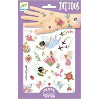 DJECO DESIGN BY Tatouages Monde magique (min. 2 ou temporaires, multicolore (39599) - Publicité DJECO DESIGN BY Tatouages Monde magique (min. 2 ou temporaires, multicolore (39599) - Publicité