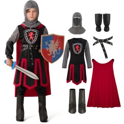 Spooktacular Creations Costumes de chevalier médiévale pour les enfants, filles, garçons California Costume Collection, Dragon Knight Costume, Halloween Knight Costumes Habill Up Fêtes - Publicité Spooktacular Creations Costumes de chevalier médiévale pour les enfants, filles, garçons California Costume Collection, Dragon Knight Costume, Halloween Knight Costumes Habill Up Fêtes - Publicité