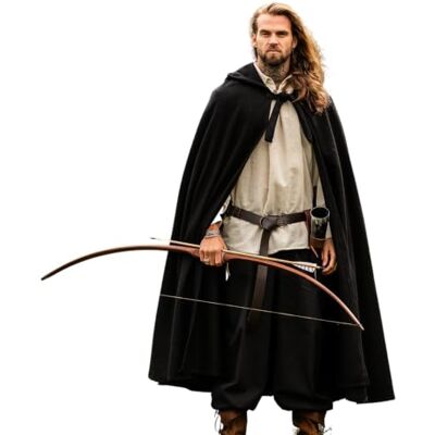 Leonardo Carbone® Cape médiévale classique Elinor Vêtements médiévaux pour femme et homme Cape pour homme Costume de Hobbit Vêtements LARP Viking Cosplay pour homme, Halloween, carnaval - Publicité Leonardo Carbone® Cape médiévale classique Elinor Vêtements médiévaux pour femme et homme Cape pour homme Costume de Hobbit Vêtements LARP Viking Cosplay pour homme, Halloween, carnaval - Publicité