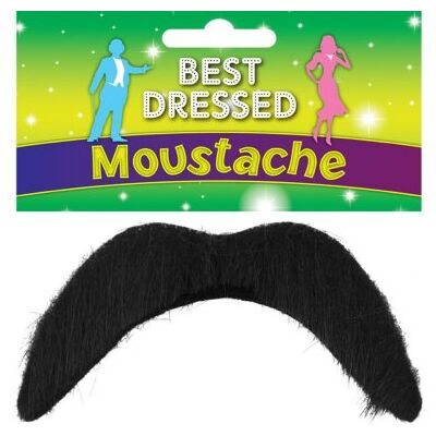 Henbrandt - Single - Black - Stick On - Fake moustache - Publicité Henbrandt - Single - Black - Stick On - Fake moustache - Publicité