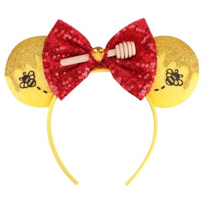 DRESHOW Oreilles de Souris Arc Bandeaux Paillettes Décoration de Fête Cosplay Costume pour Filles et Femmes - Publicité DRESHOW Oreilles de Souris Arc Bandeaux Paillettes Décoration de Fête Cosplay Costume pour Filles et Femmes - Publicité