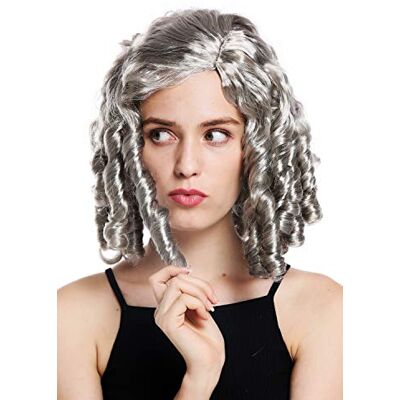 WIG ME UP 91308-ZA68R Perruque Dame Carnaval Halloween Baroque Rococo Restauration Gothique Lolita Cosplay Boucles anglaises Grises - Publicité WIG ME UP 91308-ZA68R Perruque Dame Carnaval Halloween Baroque Rococo Restauration Gothique Lolita Cosplay Boucles anglaises Grises - Publicité