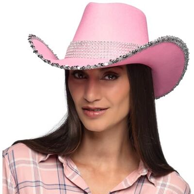 Chapeau de cowboy rose Boland - Accessoire amusant - Publicité Chapeau de cowboy rose Boland - Accessoire amusant - Publicité