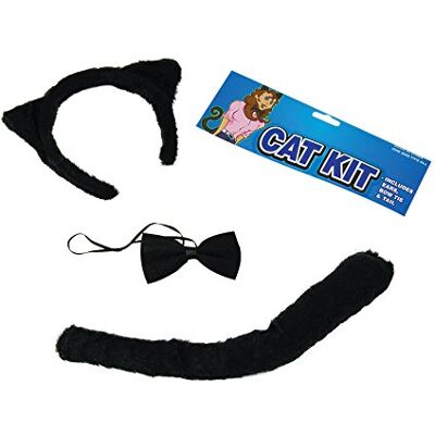 Bristol Novelty Ensemble costume chat (Taille unique) (Noir) - Publicité Bristol Novelty Ensemble costume chat (Taille unique) (Noir) - Publicité