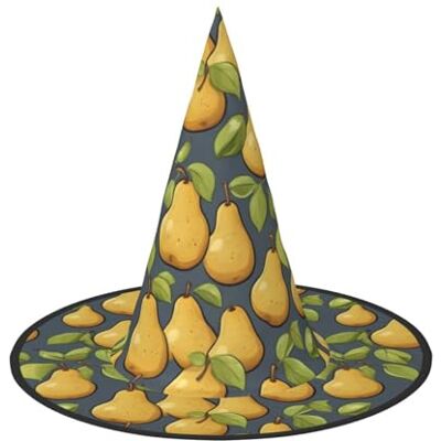 DDSFvbv Chapeau de fête d'Halloween en forme de poires de dessin animé, chapeau de sorcière, accessoire de cosplay, déguisement, décorations de vacances, taille unique - Publicité DDSFvbv Chapeau de fête d'Halloween en forme de poires de dessin animé, chapeau de sorcière, accessoire de cosplay, déguisement, décorations de vacances, taille unique - Publicité