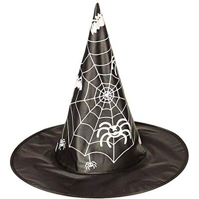 Boland 96952 Chapeau de sorcière avec toile d'araignée pour adulte, taille unique, noir - Publicité Boland 96952 Chapeau de sorcière avec toile d'araignée pour adulte, taille unique, noir - Publicité