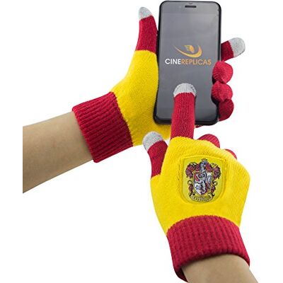 Cinereplicas Harry Potter Gants Ecran Tactiles Licence Officielle Maison Gryffondor Taille Unique Rouge et Jaune - Publicité Cinereplicas Harry Potter Gants Ecran Tactiles Licence Officielle Maison Gryffondor Taille Unique Rouge et Jaune - Publicité