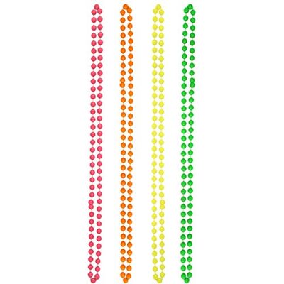 The Glowhouse Colliers de Perles Rave Premium Set de 4 Neon Fluorescent 80 Multicouleur - Publicité The Glowhouse Colliers de Perles Rave Premium Set de 4 Neon Fluorescent 80 Multicouleur - Publicité