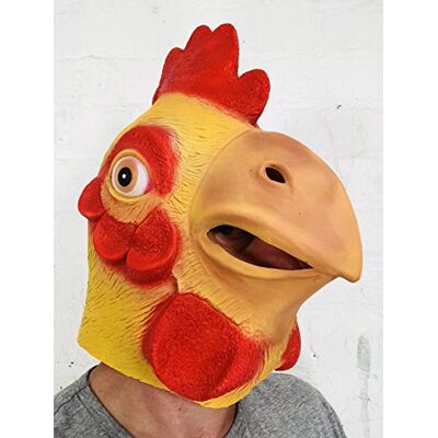 Rubber Johnnies TM Poulet Oiseau Masque Film Qualité Déguisement - Publicité Rubber Johnnies TM Poulet Oiseau Masque Film Qualité Déguisement - Publicité