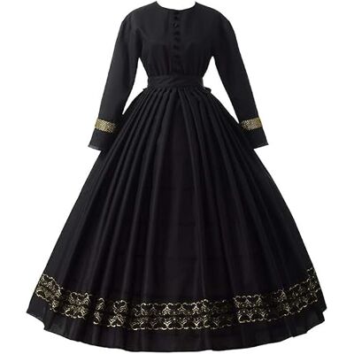 GRACEART Medievale 1860 Femme Renaissance Robe Victorienne Robe Gothique Longue Deguisement MéDieval Cosplay Medieval Vintage Jupe Retro Robe - Publicité GRACEART Medievale 1860 Femme Renaissance Robe Victorienne Robe Gothique Longue Deguisement MéDieval Cosplay Medieval Vintage Jupe Retro Robe - Publicité