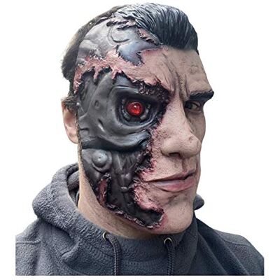 Rubber Johnnies Terminator Latex Masque Visage Arnold Schwarzenegger Film Déguisement Fête - Publicité Rubber Johnnies Terminator Latex Masque Visage Arnold Schwarzenegger Film Déguisement Fête - Publicité