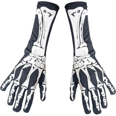 com-four® Gants Squelette Noir, Blanc, Accessoires de Costume avec Motif Carnaval Día de Muertos Cosplay Mains Squelette Effrayantes - Publicité com-four® Gants Squelette Noir, Blanc, Accessoires de Costume avec Motif Carnaval Día de Muertos Cosplay Mains Squelette Effrayantes - Publicité