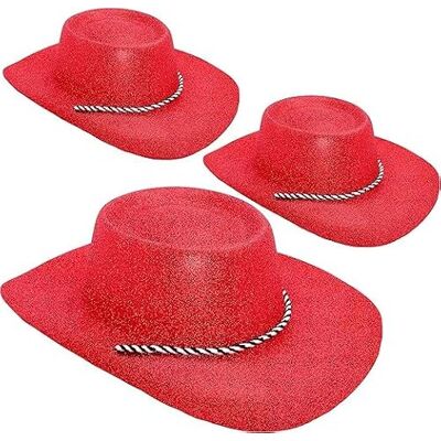 Toyland ® Lot de 3 chapeaux de cowboy à paillettes de 34 cm (13") Festivals, concerts, déguisements et accessoires pour enterrement de vie de jeune fille 10 couleurs disponibles - Publicité Toyland ® Lot de 3 chapeaux de cowboy à paillettes de 34 cm (13") Festivals, concerts, déguisements et accessoires pour enterrement de vie de jeune fille 10 couleurs disponibles - Publicité