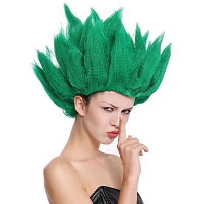 WIG ME UP 91062-PC18 Perruque Dame Homme Carnaval Halloween Cosplay Fleur Tulipe démon fée Silvestre Vert crêpée - Publicité WIG ME UP 91062-PC18 Perruque Dame Homme Carnaval Halloween Cosplay Fleur Tulipe démon fée Silvestre Vert crêpée - Publicité