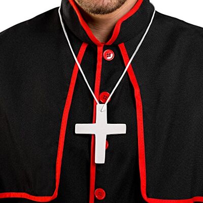 tectake dressforfun Déguisement de cardinal homme evêque prêtre pape robe avec ceinture de cardinal à fermeture auto-agrippante & magnifique croix divine (M no. 300405) - Publicité tectake dressforfun Déguisement de cardinal homme evêque prêtre pape robe avec ceinture de cardinal à fermeture auto-agrippante & magnifique croix divine (M no. 300405) - Publicité