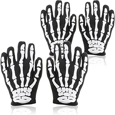 com-four® Gants Squelette Noir, Blanc, Accessoires de Costume avec Motif Carnaval Día de Muertos Cosplay Mains Squelette Effrayantes - Publicité com-four® Gants Squelette Noir, Blanc, Accessoires de Costume avec Motif Carnaval Día de Muertos Cosplay Mains Squelette Effrayantes - Publicité