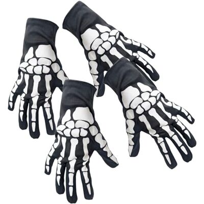 com-four® Gants Squelette Noir, Blanc, Accessoires de Costume avec Motif Carnaval Día de Muertos Cosplay Mains Squelette Effrayantes - Publicité com-four® Gants Squelette Noir, Blanc, Accessoires de Costume avec Motif Carnaval Día de Muertos Cosplay Mains Squelette Effrayantes - Publicité