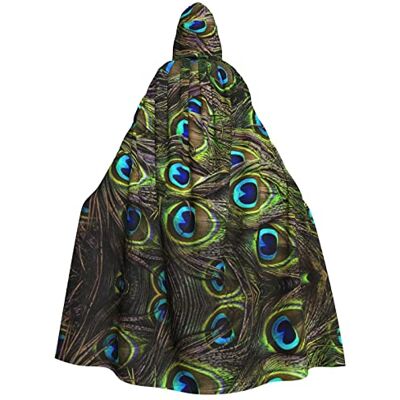Faduni Fresh Peacock Cape unisexe à capuche pour adultes - Publicité Faduni Fresh Peacock Cape unisexe à capuche pour adultes - Publicité