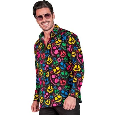 W WIDMANN MILANO Party Fashion Chemise pour Homme, Manches Longues, Chemise pour Homme, déguisement d'halloween - Publicité W WIDMANN MILANO Party Fashion Chemise pour Homme, Manches Longues, Chemise pour Homme, déguisement d'halloween - Publicité