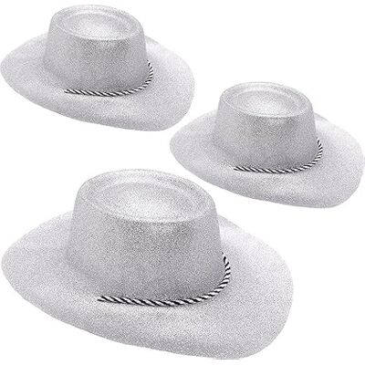 Toyland ® Lot de 3 chapeaux de cowboy à paillettes de 34 cm (13") Festivals, concerts, déguisements et accessoires pour enterrement de vie de jeune fille 10 couleurs disponibles - Publicité Toyland ® Lot de 3 chapeaux de cowboy à paillettes de 34 cm (13") Festivals, concerts, déguisements et accessoires pour enterrement de vie de jeune fille 10 couleurs disponibles - Publicité