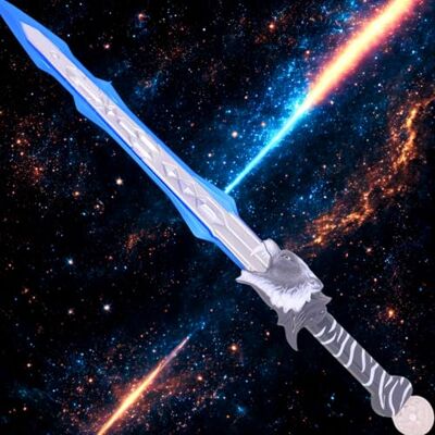 Toyland ® 76cm (27") Épée de Dragon Lumineuse avec lumières LED Bleues et Rouges et Fonctions Musicales Accessoires de fête - Publicité Toyland ® 76cm (27") Épée de Dragon Lumineuse avec lumières LED Bleues et Rouges et Fonctions Musicales Accessoires de fête - Publicité
