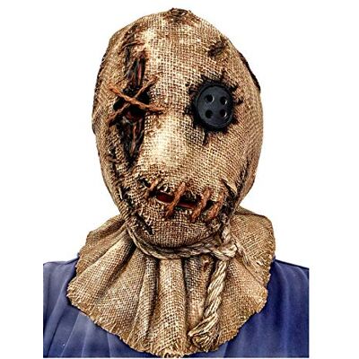 Rubber Johnnies Masque d'épouvantail, Jack O Rotten, style toile de jute en latex, effrayant, effrayant, masque de récolte sombre - Publicité Rubber Johnnies Masque d'épouvantail, Jack O Rotten, style toile de jute en latex, effrayant, effrayant, masque de récolte sombre - Publicité