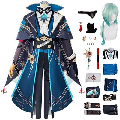 AYIMEIS Honkai Star Rail Anaxa Cosplay Costume Complet avec Perruque Déguisement de Honkai Star Rail Costume Anaxa Uniforme Noël Halloween Carnaval Fête Cosplay Costume - Publicité AYIMEIS Honkai Star Rail Anaxa Cosplay Costume Complet avec Perruque Déguisement de Honkai Star Rail Costume Anaxa Uniforme Noël Halloween Carnaval Fête Cosplay Costume - Publicité