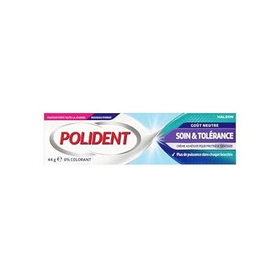 Polident Soin et Tolérance Crème Adhésive Hypoallergénique pour Prothèse Dentaire Fixation 12 Heures Aide à Protéger les Gencives des Irritations Sans Colorant ni Aromes Ajoutés Tube 44 g - Publicité Polident Soin et Tolérance Crème Adhésive Hypoallergénique pour Prothèse Dentaire Fixation 12 Heures Aide à Protéger les Gencives des Irritations Sans Colorant ni Aromes Ajoutés Tube 44 g - Publicité